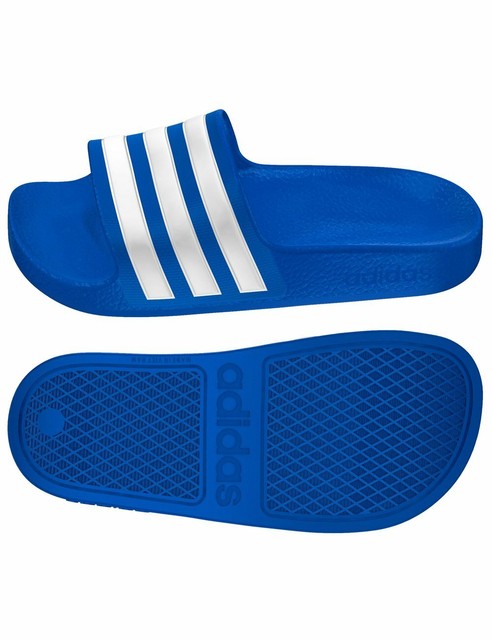 adidas blue sliders