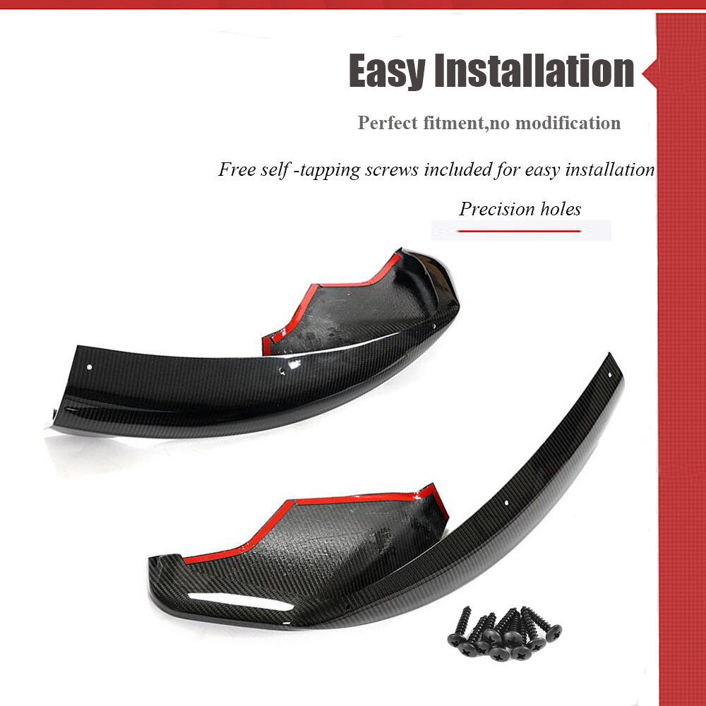 Fits McLaren 570 570S 570GT 2015-20 Dry Carbon Front Bumper Splitters Lip Aprons