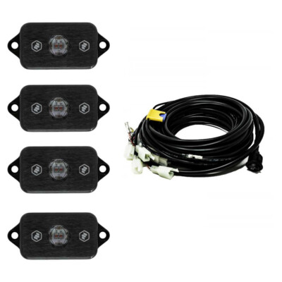 Baja Designs  Universal Red LED Rock Wheel Well Lights Kit (4 Lights) w/Harness