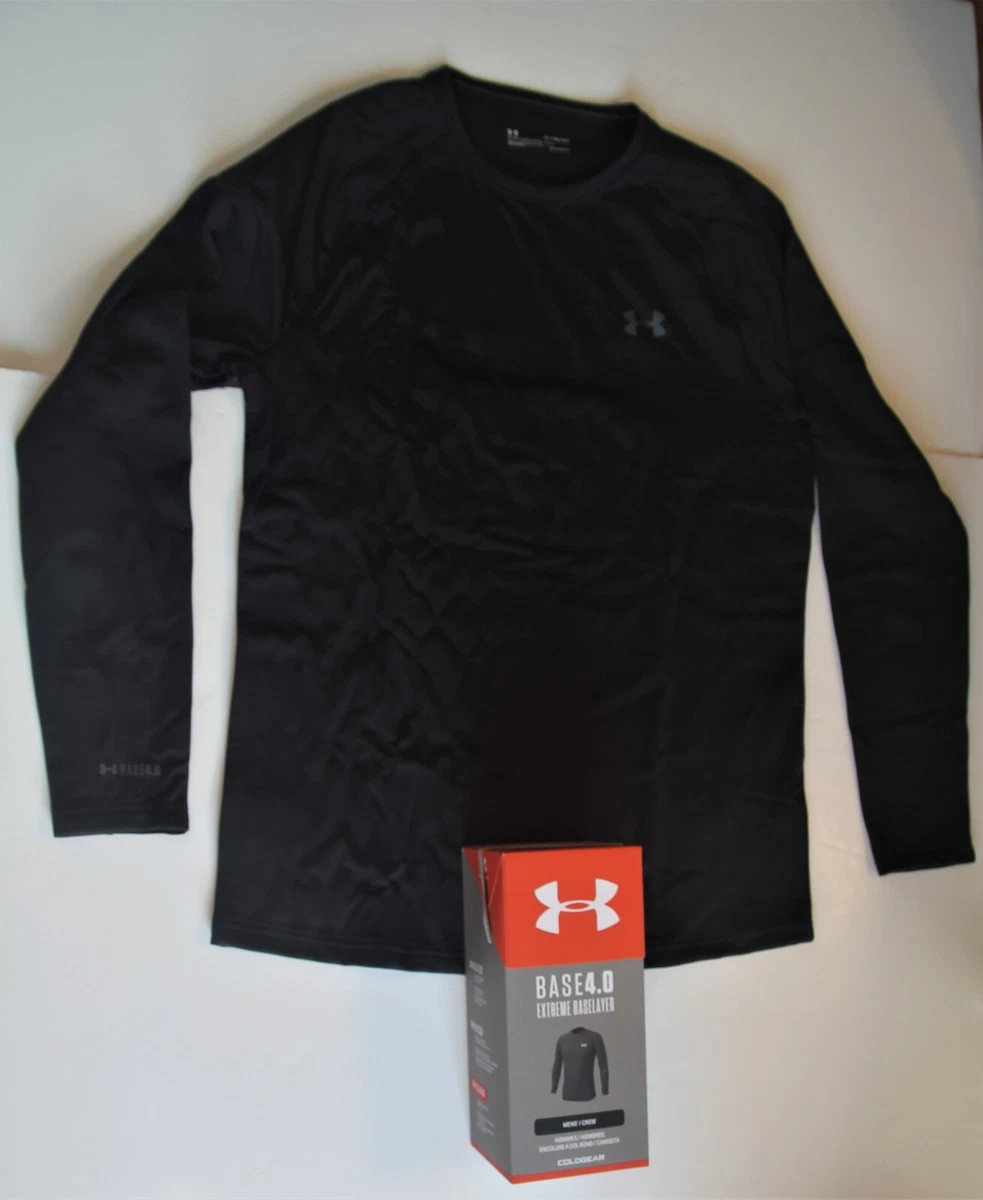 Under Armour Cold Gear 3.0 Base Layer Crew Medium XX XXX 1343243 Black