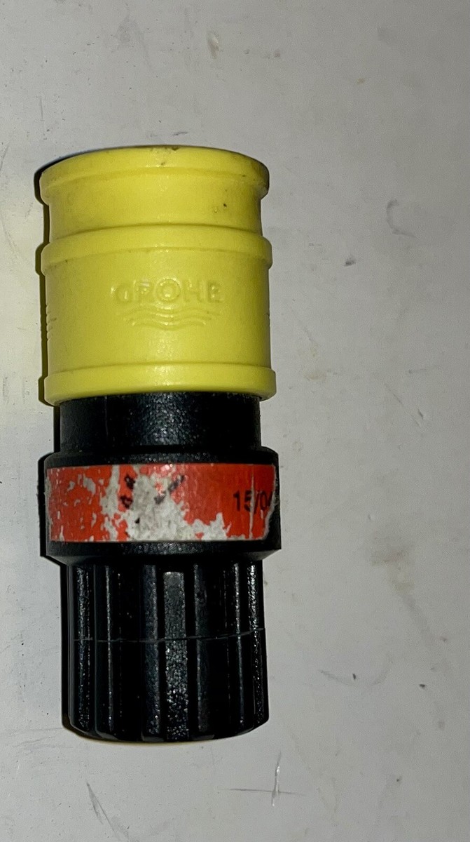 Grohe 46138000 Quick Coupling For Faucet Spout – Yellow, 1/2", 2.2 GPM, Weight 0.12 Lb