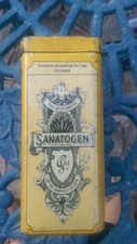 Vintage Sanatogen metal tin box. Nice example.