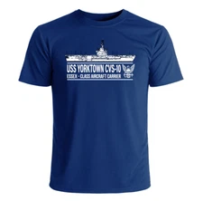 USS Yorktown CVS-10 T-Shirt US Navy Officially Licensed