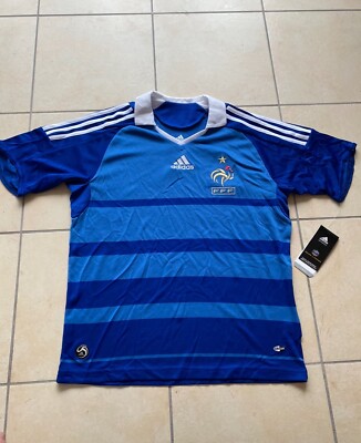 Maillot 2008-2009 adidas équipe de France de football fff (14A) 164cm  NEUF