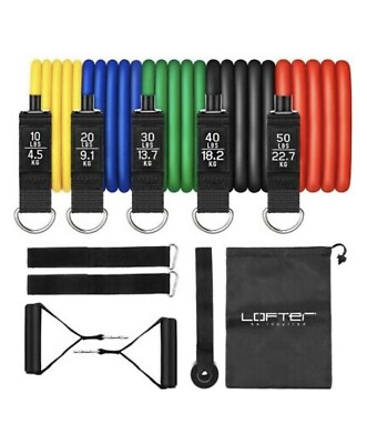 Lofter - Multifunktionales Widerstandsband-Set, Widerstandstraining Fitnessstudiogerät