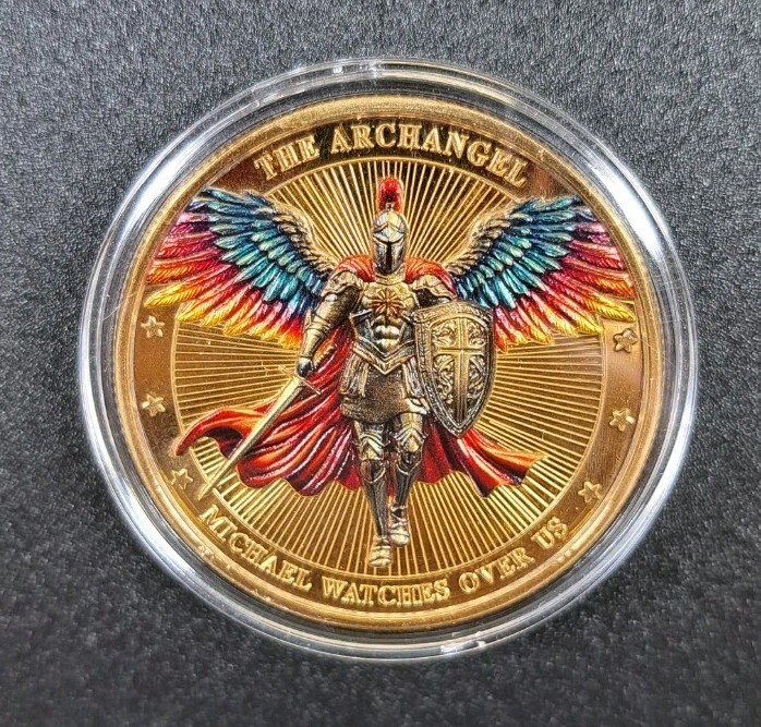 Archangel St. Michael SPALM 91:10-11 Collectible Bronze Coin