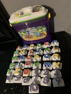Leap Frog Letter Factory Buclet 26 letters 10 Numbers Complete Working