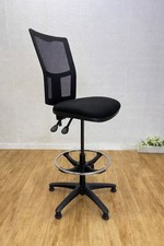 DYNAMIC* Extra Height Adjustable Operator Chair / Black / UK DELIVERY