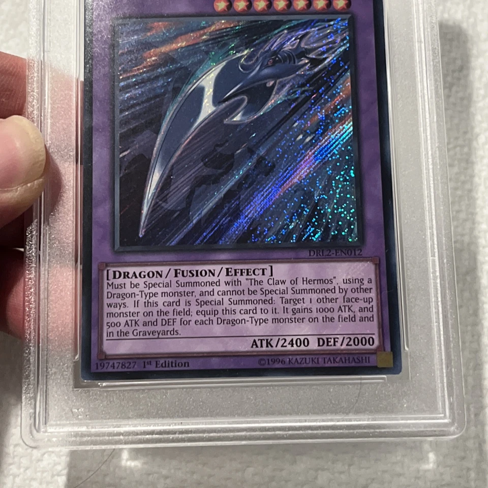 Yu-Gi-Oh! Red-Eyes Black Dragon Sword 1st Edition DRL2-EN012 - HOLO PSA 9 - Image 4 of 4