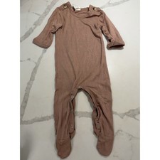 Kate quinn Bamboo One Piece Bodysuit Sz 0-3 Months Ethereal Minimalist Neutral