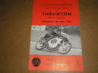 MOTOR CYCLE RACING AT THRUXTON MOTOR CIRCUIT 4TH MAY 1968