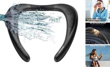 Neckband Speaker, Wireless Neck Bluetooth Speaker True 3D Stereo Sound,