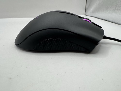 Razer DeathAdder Elite Gaming Mouse Chroma LED Color Change RZ01-0201 Tested EUC - Afbeelding 10 van 12