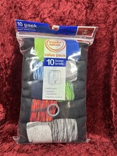 New Wonder Nation Boys Boxer Briefs 10 Pack 100 Cotton Size 8 MEDIUM GH1