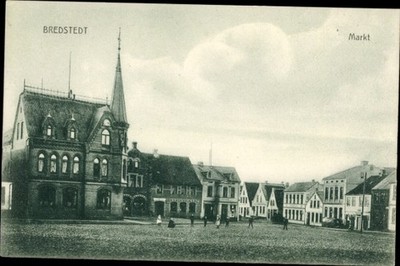 Ak Bredstedt in Nordfriesland, Markt - 4176968