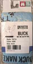 Duluth Trading Buck Naked Boxer Briefs Mens Size XL 40-42 Light Blue w/ Yeti