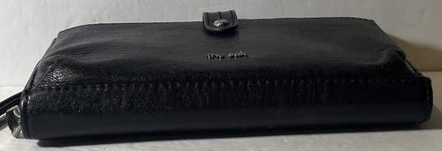 The Sak Leather Black Wallet Smartphone Around Wristlet No Crossbody 8X5X1.25” - Picture 7 of 7