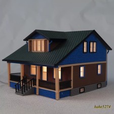 1/64 Scale Western Style Villa House Scene w/...