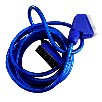 Scart-Kabel 3m RGB 21-pol Verbindungskabel für TV VHS Videorekorder DVD - BLAU