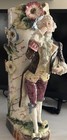 Antique 19th Century Porcelain Figurine Spill Vase Man Holding Basket 14” Number — photo 1