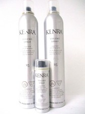 KENRA 25 SUPER HOLD FINISHING SPRAY 2x 10 Oz  Travel Cans 1.5 Oz Dented