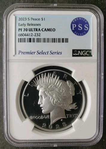 2023 S Proof $1 Peace Silver Dollar NGC PF70 Ultra Cameo