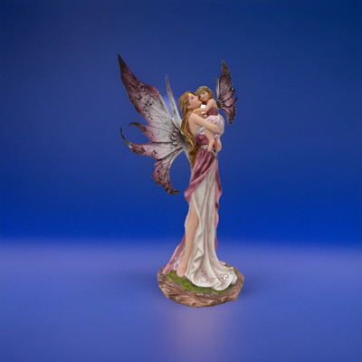 Mutter & Kind Fantasy Fee Figur verzaubert Statue magisch Ornament Deko