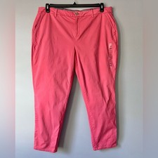 Tommy Hilfiger TH Flex Plus Size Hampton Chino Pants Pink Size 18W