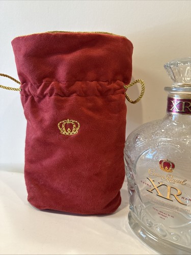 Crown Royal XR Extra Rare RED Empty Bottle & Sack Bag Sleeve Waterloo Distillery - Picture 6 of 8