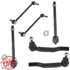 TRQ Front Steering Kit Sway Bar Stabilizer Link Tie Rod Toyota Sienna 04-10