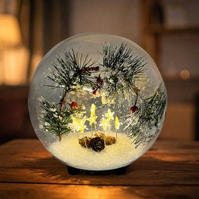 Gleneagles - Sterngirlande LED USB Glas Lampe | Innen Weihnachtsbeleuchtung groß