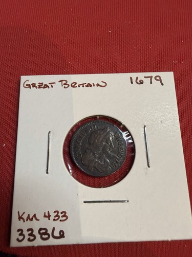 Great Britain 1679 King Charles II 4 Pence