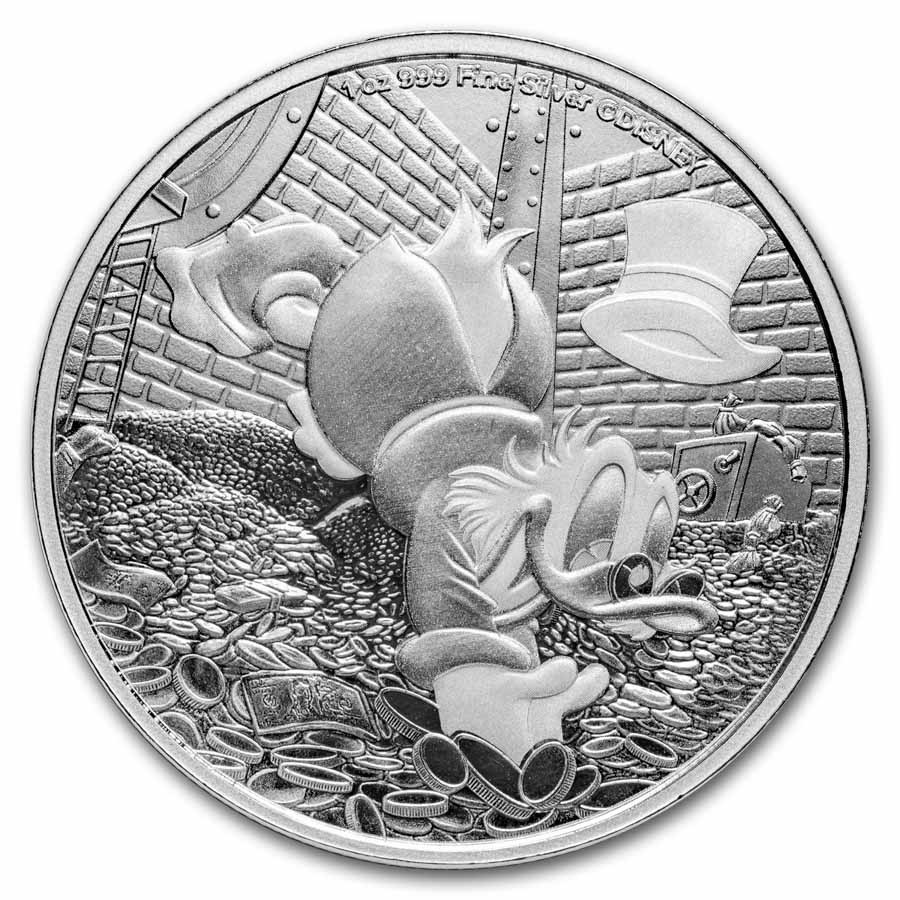 スクルージ・マクダック 1oz fine silver 2025 Niue 1 oz Silver $2 Disney's Scrooge McDuck BU | eBay