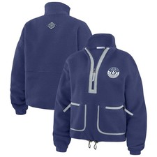 Women's WEAR by Erin Andrews  Blue Toronto Maple Leafs Polar Fleece Half-Zip