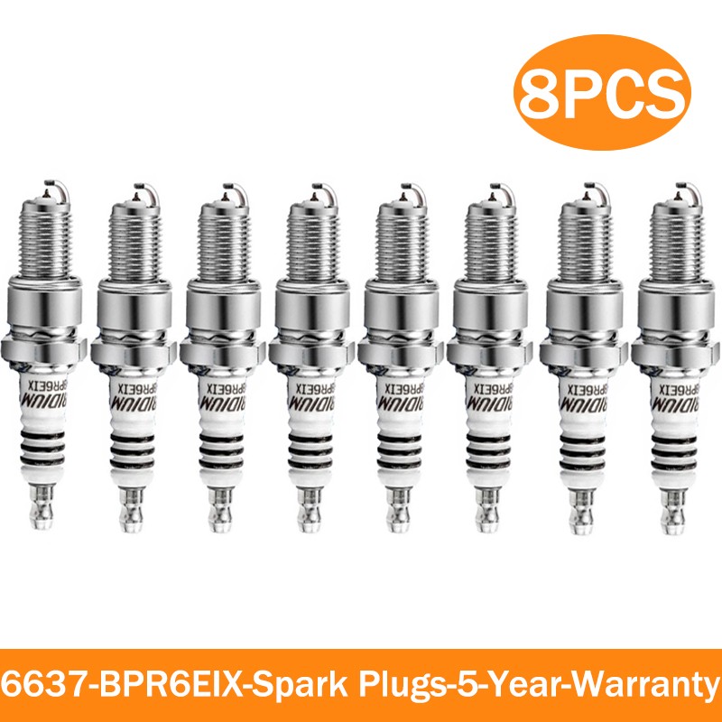 8x New Spark Plugs #BPR6EIX 6637 Upgrade Spark/Power Pre-Gapped  Iridium