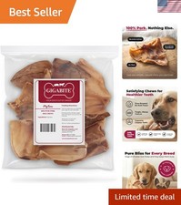 GigaBite Whole Pig Ears for Dogs - All-Natural Slow-Roasted Chews that Clean ...