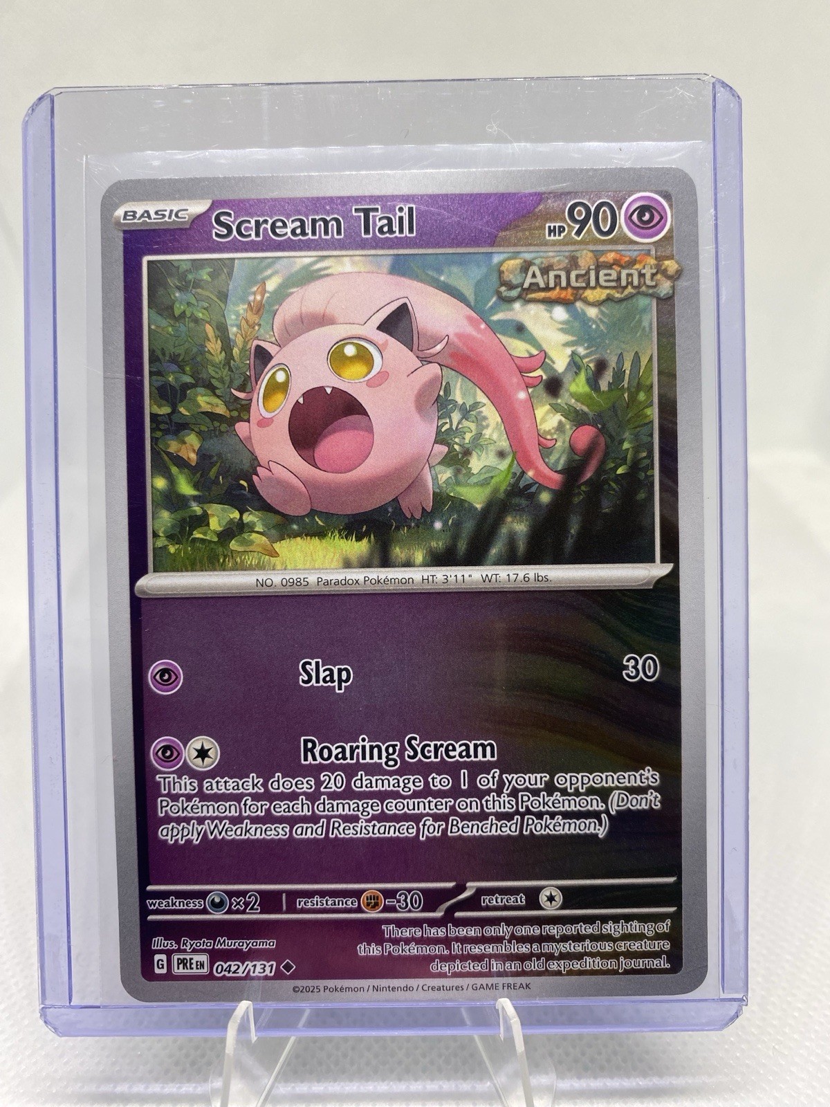 Scream Tail 042/131 Reverse Holo Pokemon TCG Prismatic Evolutions NM Condition