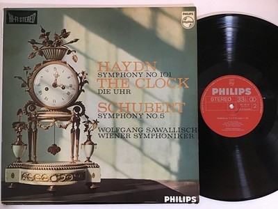 SAWALLISCH Haydn Symphony 101 The Clock Mint 1960s  Philips  LP + Hi Fi Stereo