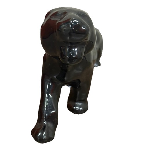 Vintage Ceramic Black Panther Figurine Smaller Size Mid Century Modern 7 Inches - Picture 2 of 7