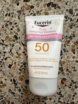 Eucerin Sun Sensitive Mineral Baby Sunscreen Lotion SPF 50 w/ Zinc Oxide 4 oz