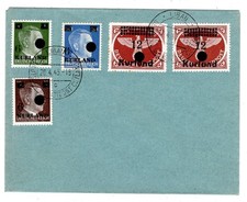 Kurland 1/4A+B mit 1VI auf phil.Umschlag (DA7086