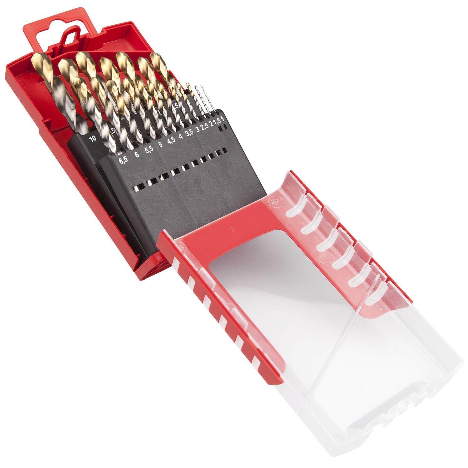 Dormer A087 No 201 19 Piece Hss Tin Coated 1.0Mm-10Mm By 0.5Mm Drill Set - Image 5