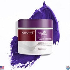 Purple Hair Mask for Blonde Silver Gray Hair - Neutralizes Brass  Yellow