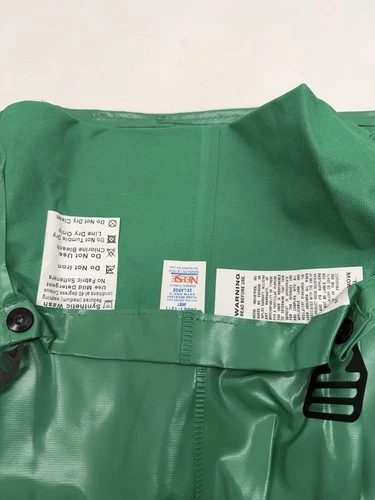 Neese 96BT PVC Bib Overalls 2XL Green Rain Workwear New 96001-12-1 image 5