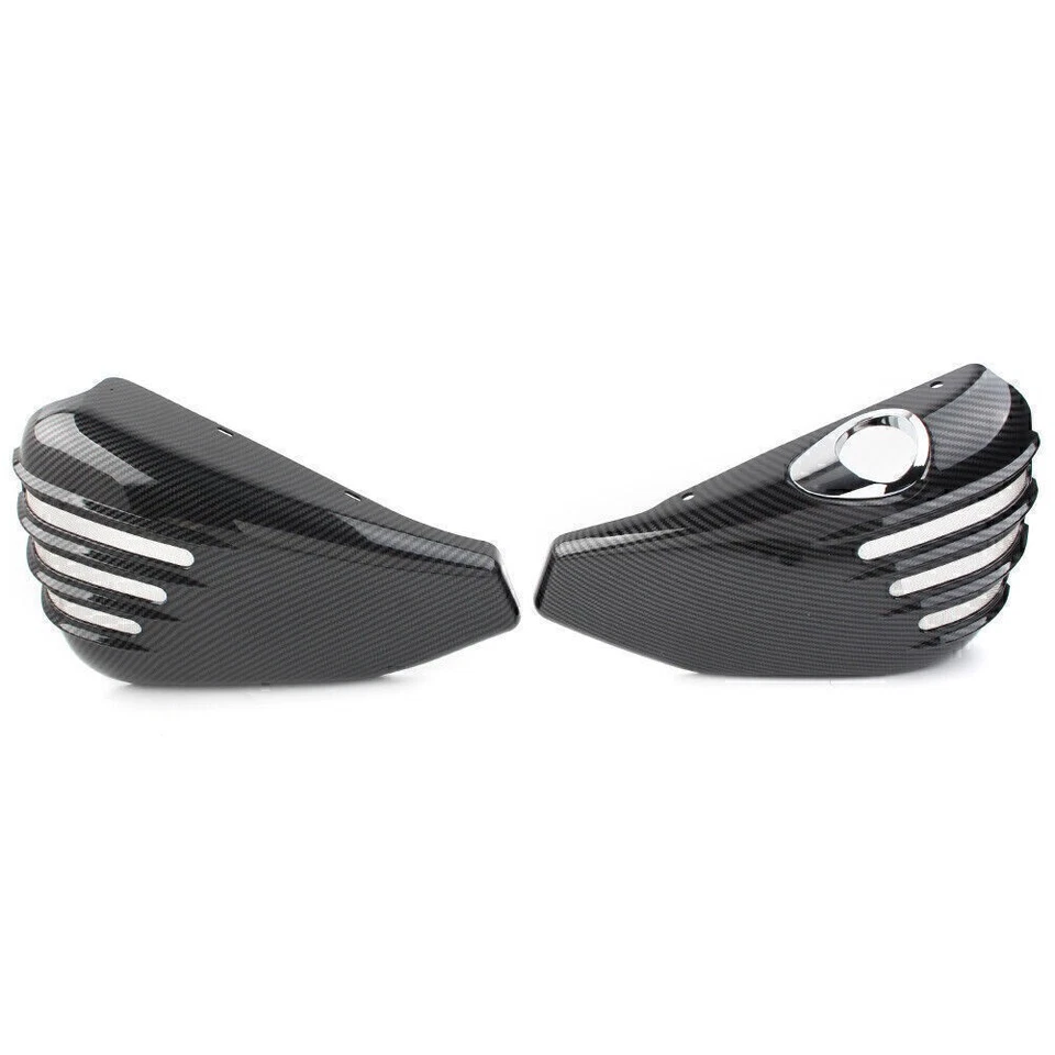 2 X Battery Side Cover Fit For Harley Davidson Sportster 1200 2014-2021 CARBON Foto 4 de 4