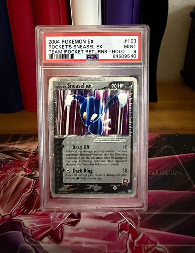 Rocket's Sneasel ex graded PSA 9 for sale on eBay