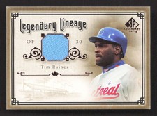 2005 SP Legendary Cuts Tim Raines -TR Legendary Lineage Material Montreal TV2677