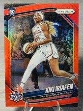💫🏀KIKI IRIAFEN 2025 Panini Prizm WNBA True Red Prizm RC /299 #MYSTICS STAR🏀💫