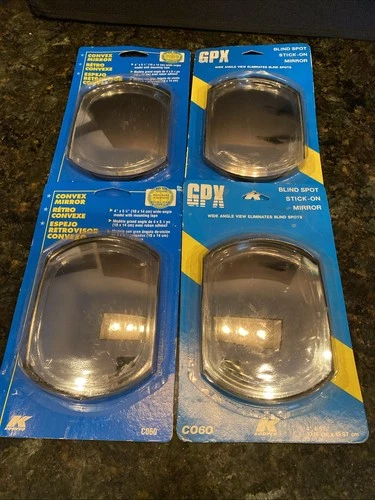 4" x 5.5" Stick-on Mirror Blind Spot Wide Angle Convex Mirrors 4 Pieces