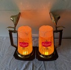 Beautiful Matching Pair 1960's-1970's Schaefer Beer Lighting w/ Animated Bubbles — photo 10